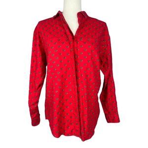 GAP Red Button Down Shirt for Women